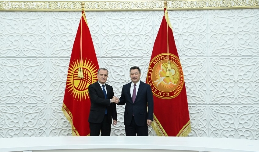 Ceyhun Bayramov Qırğızıstan prezidenti ilə GÖRÜŞDÜ