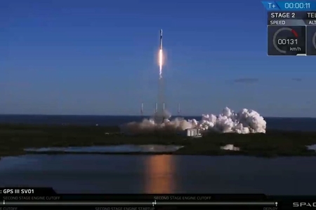 "Falcon 9" raket daşıyıcısı ən yeni GPS geolokasiya peyki ilə fəzaya buraxılıb
