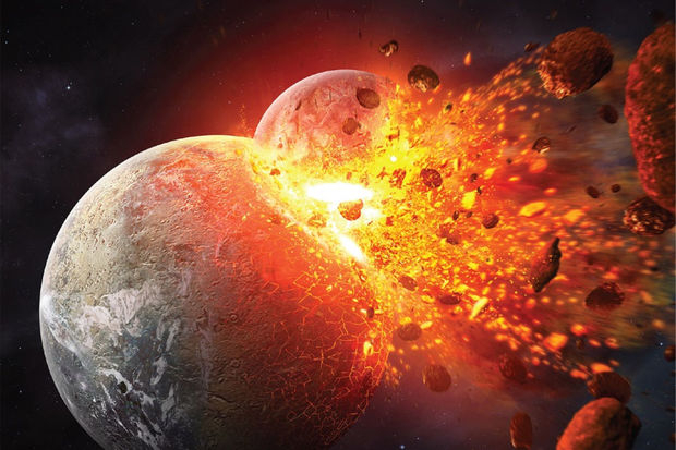 Астрономы впервые наблюдали последствия столкновения двух планет-гигантов