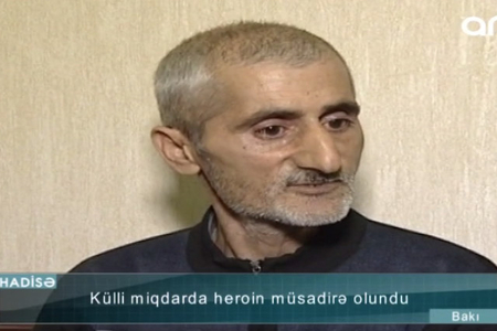 “Üstündən bir tikə götürdüm” – Külli miqdarda heroin müsadirə olundu – VİDEO