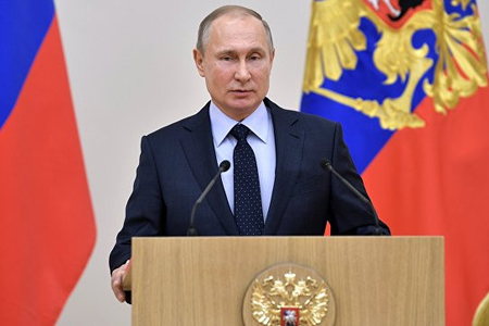 Rusiya Mərkəzi Seçki Komissiyası Putinin namizədliyini qeydə alıb