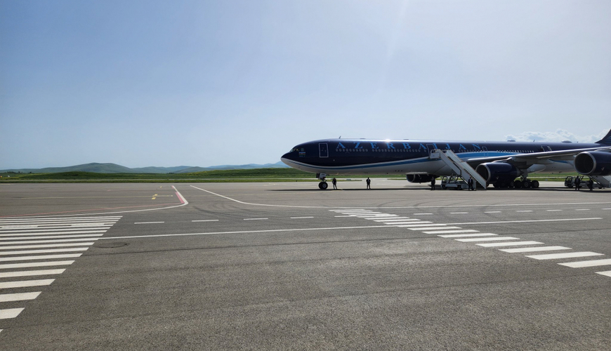Самолет президента Ильхама Алиева впервые вылетел в Берлин из аэропорта Физули