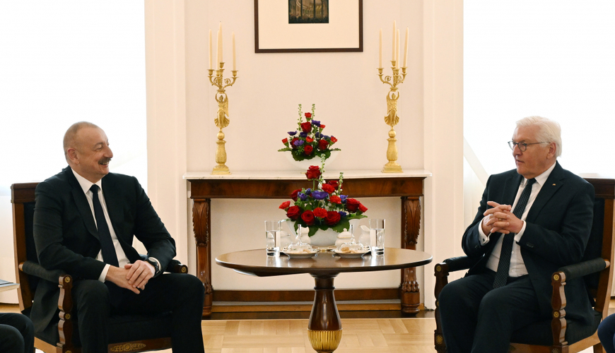 Ильхам Алиев на встрече со Штайнмайером: Текст мирного договора с Арменией подготовил Азербайджан - ФОТО,ВИДЕО.ОБНОВЛЕНО