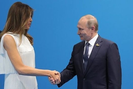 Melanya Tramp həyat yoldaşını Putinlə görüşdən “çıxarmaq” istədi