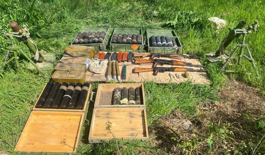 В Агдамском районе обнаружены оружие и боеприпасы