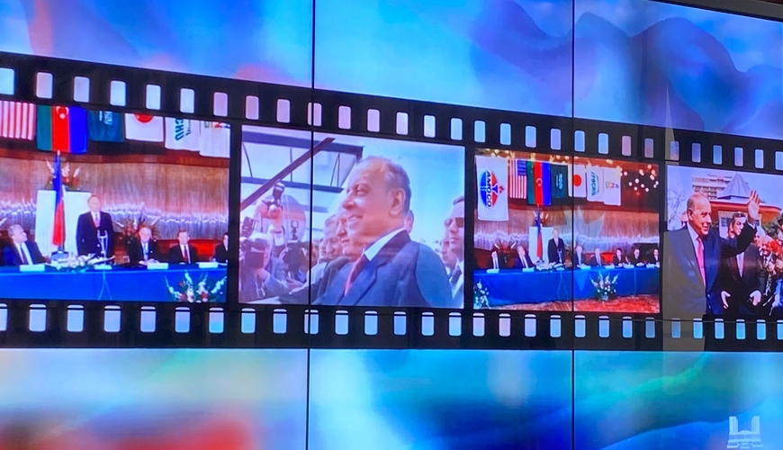 Parlamentdə Heydər Əliyev haqqında çəkilmiş filmin təqdimatı keçirilir