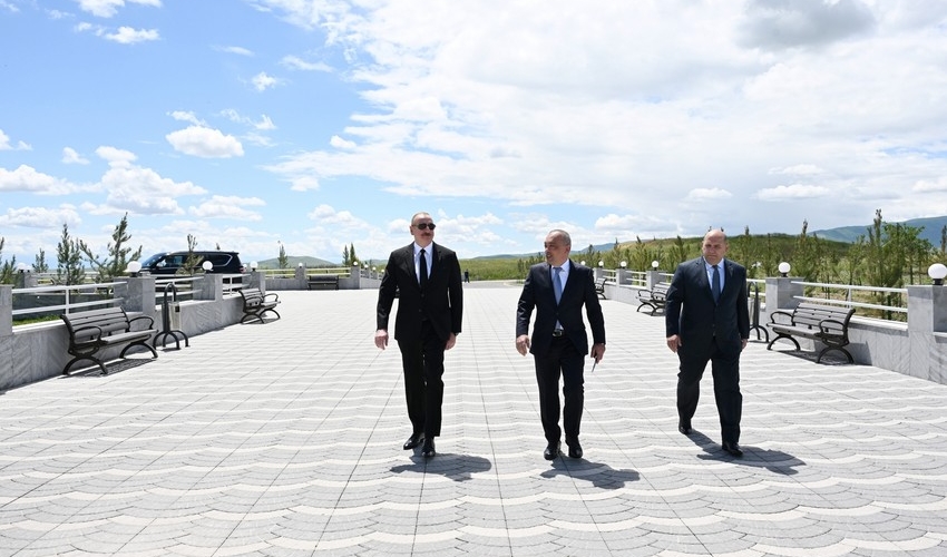 Prezident Köndələnçay su anbarları kompleksinin açılışında iştirak edib - VİDEO