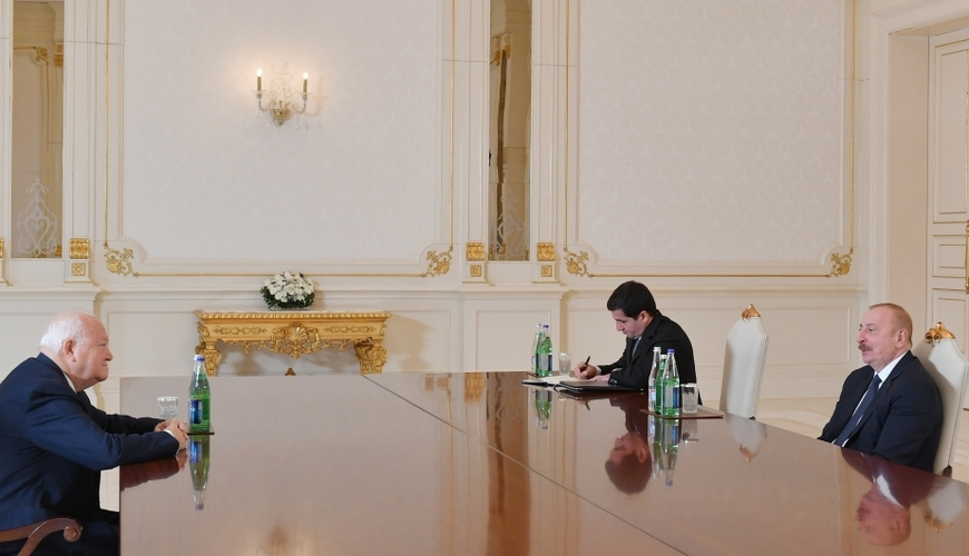 Ильхам Алиев принял верховного представителя Альянса цивилизаций ООН - ВИДЕО