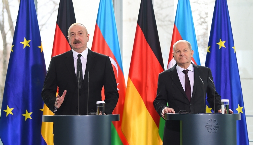 Ильхам Алиев и Шольц проведут переговоры в Берлине