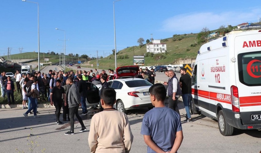 Samsunda ağır yol qəzasında 8 nəfər yaralanıb