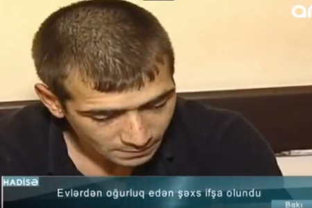 “Pulu götürüb çıxmışam” - Qonşusunun evini yaran oğru saxlanıldı - VİDEO