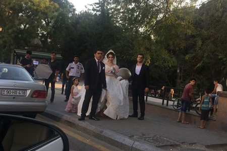 Bakıda toya gedən bəy və gəlindən maraqlı addım – FOTO