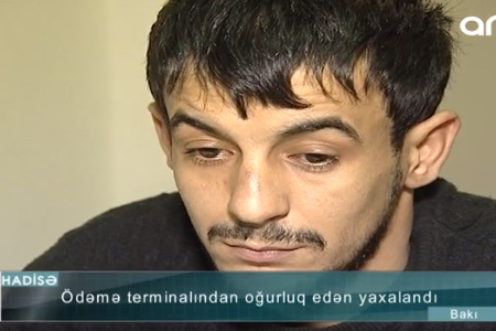 Dayanacağın ödəmə terminalını sındırıb pulları oğurladı - VİDEO