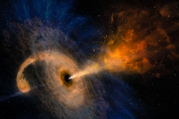 Ученые обнаружили рекордно быстро растущую черную дыру