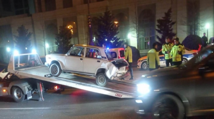 4 человека пострадали в ДТП на проспекте Гейдара Алиева - ФОТО