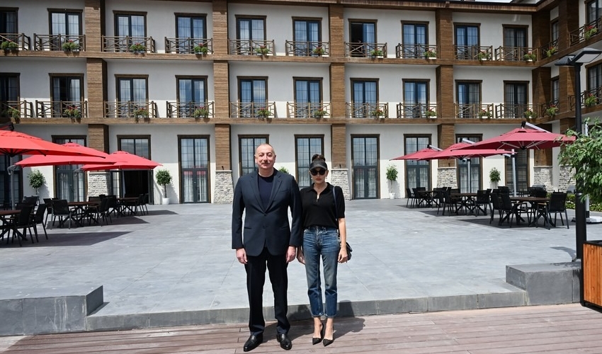 Prezident və birinci xanım Zəngilanda hotelin açılışında iştirak etdi