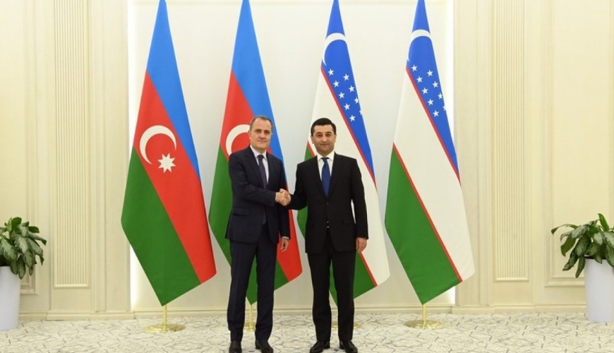 Байрамов обсудил ряд вопросов с узбекским коллегой - ФОТО