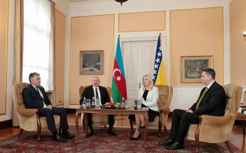Prezident İlham Əliyevin Bosniya və Herseqovinanın lideri ilə görüşü olub - YENİLƏNİB