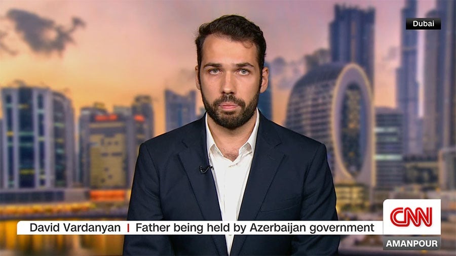 Amanpur Vardanyanın oğlunu CNN-ə çıxartdı