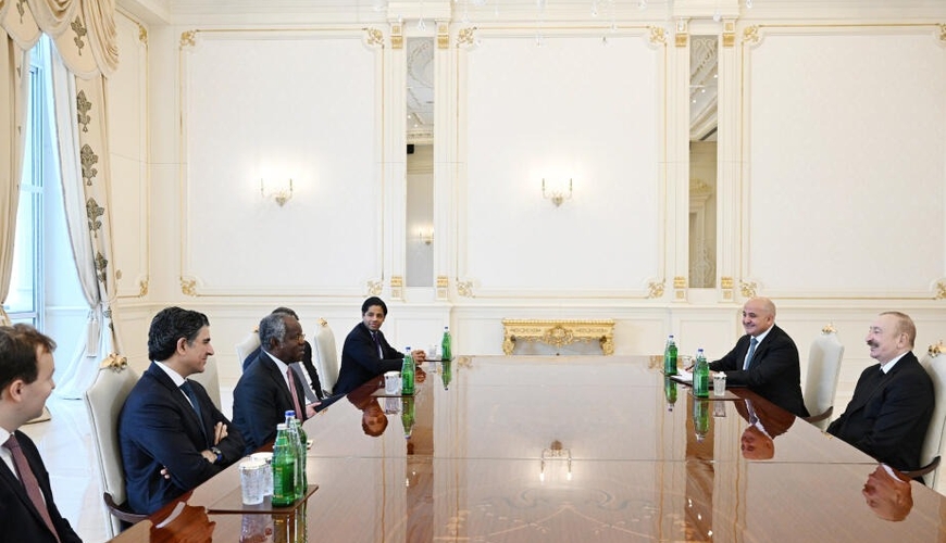 İlham Əliyev “Global Infrastructure Partners” şirkətinin baş icraçı direktorunu qəbul edib