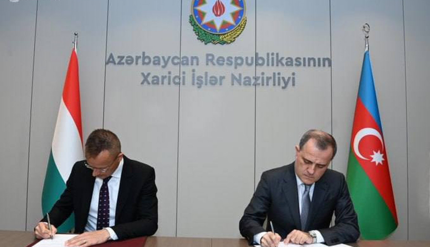 Azərbaycan və Macarıstan arasında iki sənəd imzalanıb