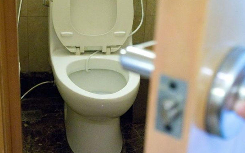 Tanınmış siyasətçi tualetdə onlayn iclasa qatıldı - FOTO