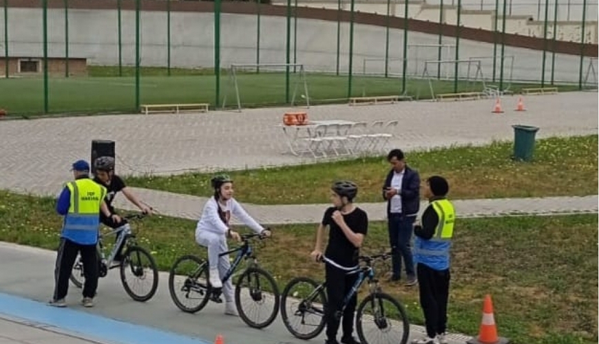 Xətai rayonunda Ulu Öndərin 100 illik yubileyinə həsr olunmuş velosiped yarışı keçirilib - FOTO