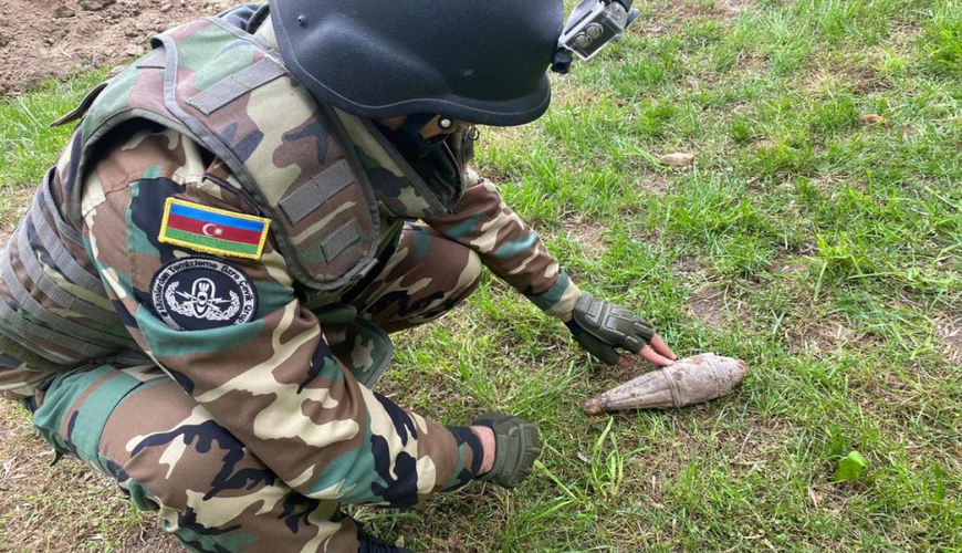 Bakıda qumbaraatan mərmisi tapıldı - FOTO