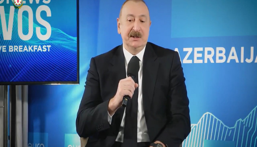Prezident İlham Əliyev Davos Forumunun illik toplantısında iştirakına dair paylaşım edib - VİDEO