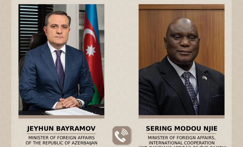 Ceyhun Bayramov qambiyalı həmkarını xarici işlər naziri vəzifəsinə təyinatı münasibətilə təbrik edib