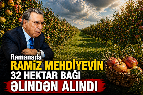 Ramanada Ramiz Mehdiyevin 32 hektar bağı əlindən alındı