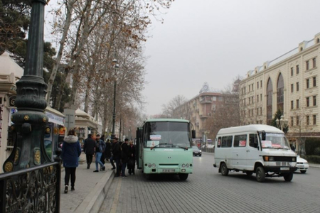 Gəncədə avtobus sürücüsü sükan arxasında ölüb