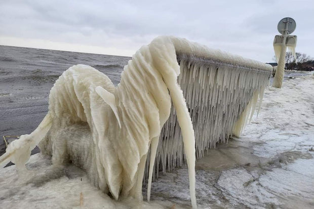 Rusiyada “Buz krallığı” yarandı - FOTO