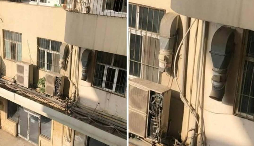 Bakıda daha bir bina “saatlı bomba”ya çevrilib – Hər an yana bilər – FOTO