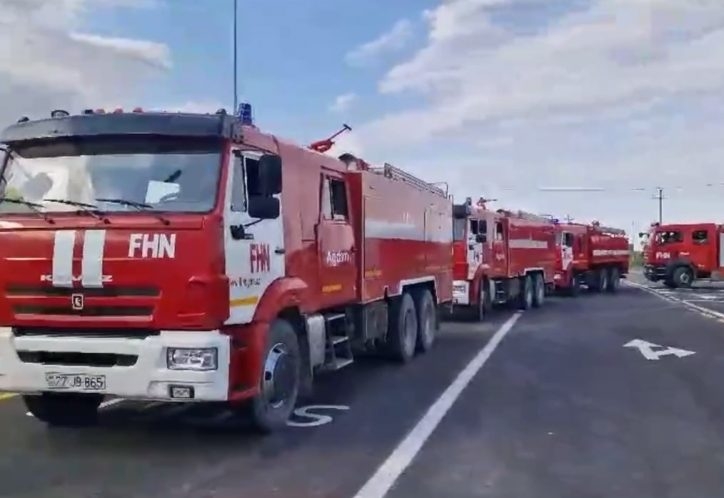 В Ханкенди направлена пожарная бригада МЧС