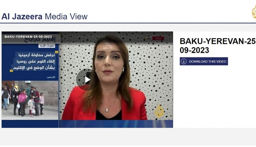 “Əl-Cəzirə” telekanalında Qarabağ ermənilərinin reinteqrasiyası tədbirlərindən danışılıb