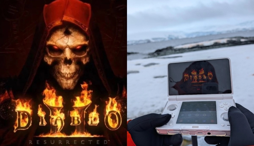 Геймер первым в мире поиграл в Diablo 2 в Антарктиде