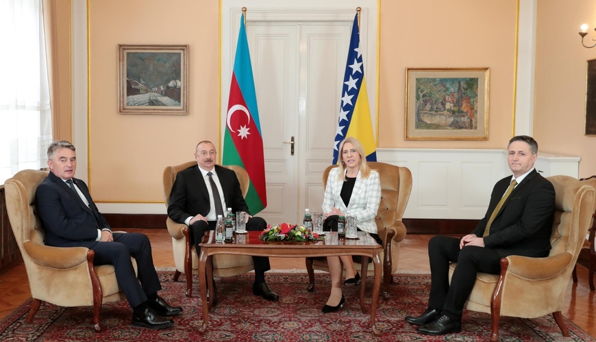 Prezident İlham Əliyevin Bosniya və Herseqovinanın lideri ilə görüşü olub - YENİLƏNİB