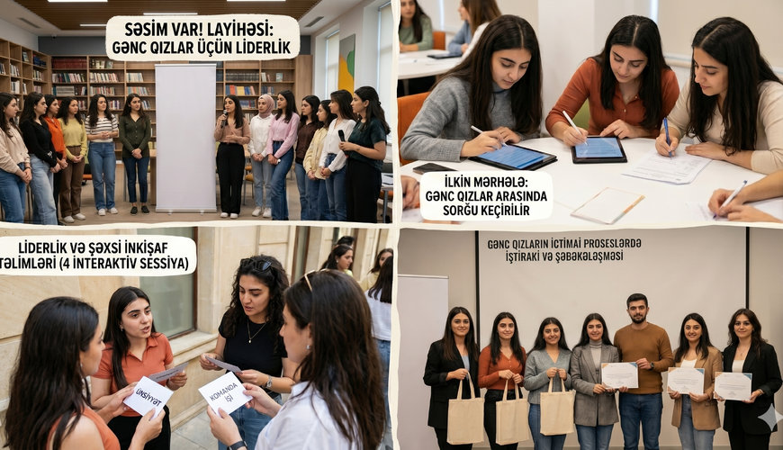 Gənc qızların ictimai fəallığını artırmaq üçün “Səsim var!” layihəsinə başlanılır