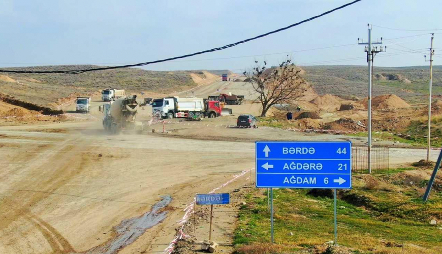 Началось строительство дороги в Аскеран - ФОТО