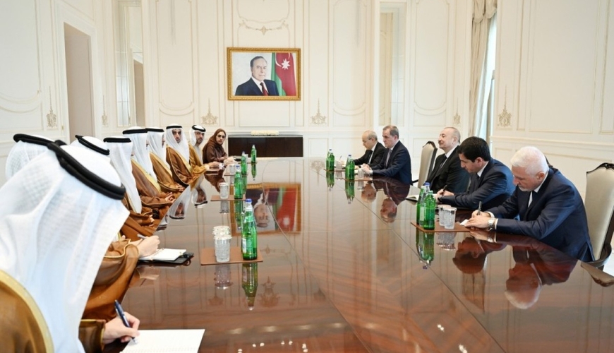 Prezident BƏƏ nümayəndə heyətini qəbul etdi - FOTOLAR