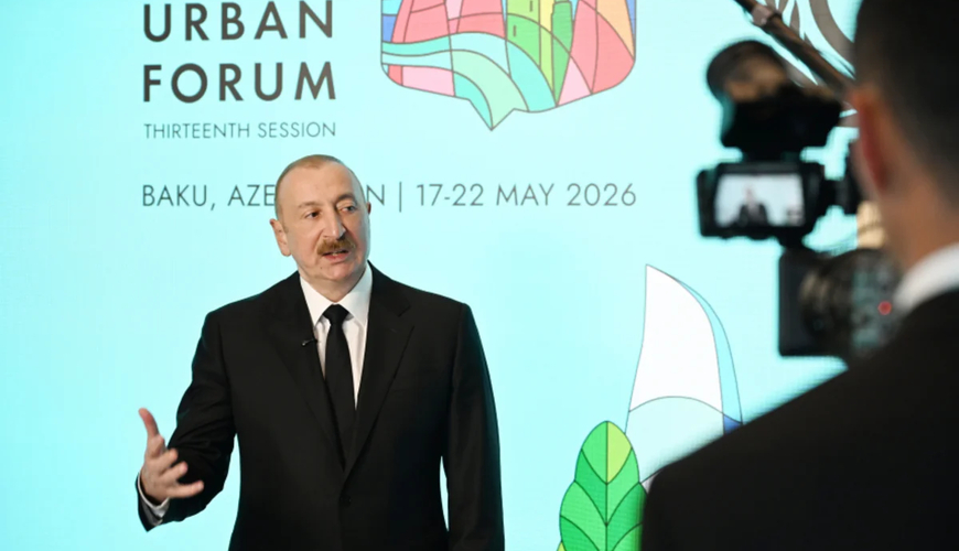 BMT-nin nəhəng platforması Bakıda - Prezident müsahibəsində dedi ki…