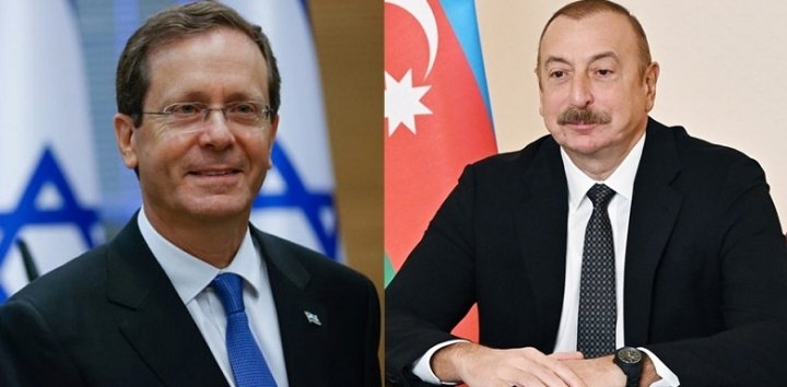 Azərbaycan lideri İsrail Prezidentini TƏBRİK ETDİ