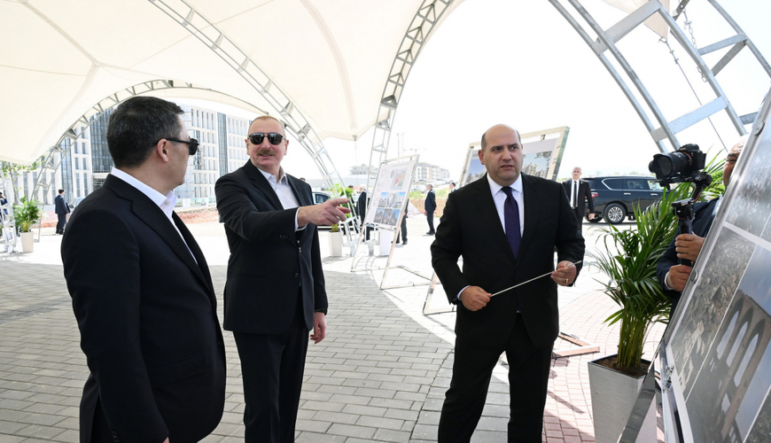 Алиев и Жапаров посетили Агдам - ФОТО.ОБНОВЛЕНО