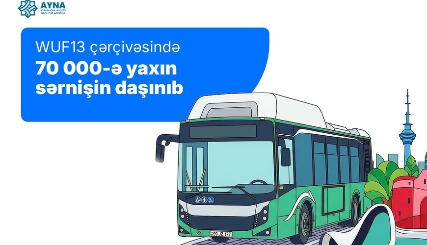 AYNA: WUF13 çərçivəsində 70 minə yaxın sərnişin daşınıb