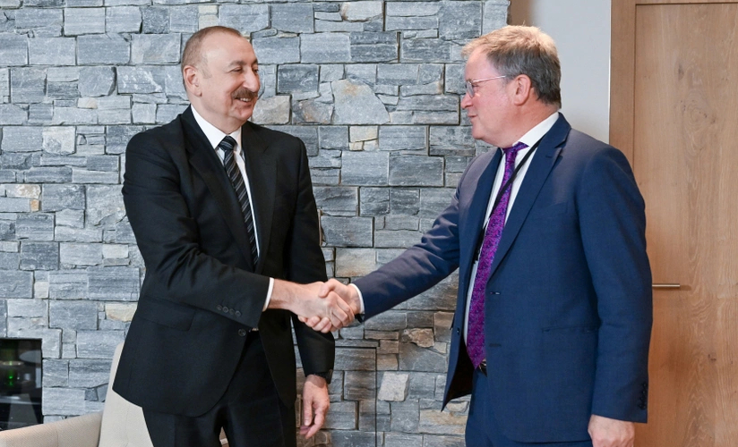 Prezident İlham Əliyev Davosda 