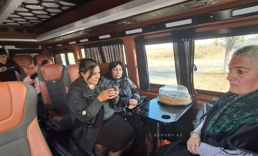 Ağdərənin Həsənriz kəndinə növbəti köç karvanı yola salınıb