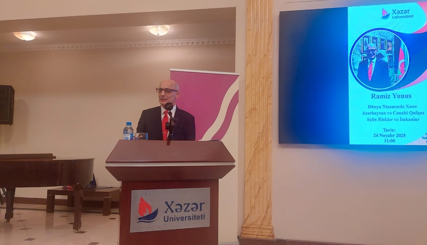 Dünya geosiyasi xaosa sürüklənir – Azərbaycan öz modelini qurmalıdır - Ramiz Yunus mühazirə dedi