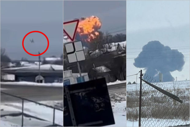 В России упал самолёт Ил-76: более 60 человек погибли - ВИДЕО