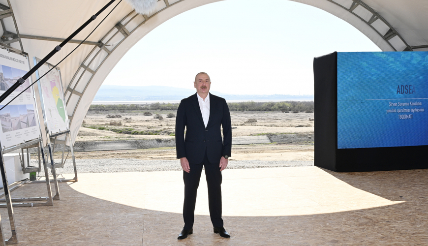 Ильхам Алиев: Обмеление Каспийского моря налицо